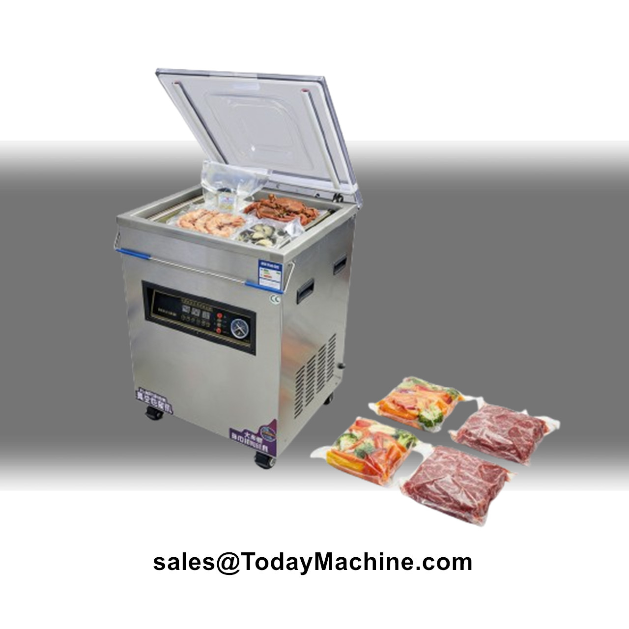 Food Vacuum Sealer Machine - เครื่องซีลถุงสุญญากาศแนวตั้งสำหรับบรรจุภัณฑ์กาแฟบด