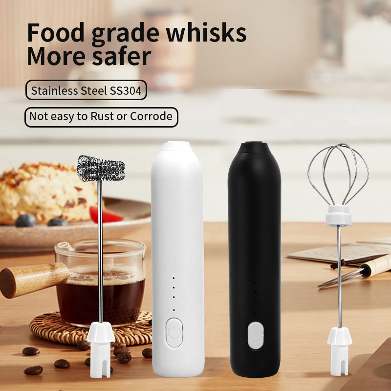 2 In 1 เครื่องตีฟองกาแฟไฟฟ้า + - Electric Milk Frother Handheld บทวิจารณ์และราคา