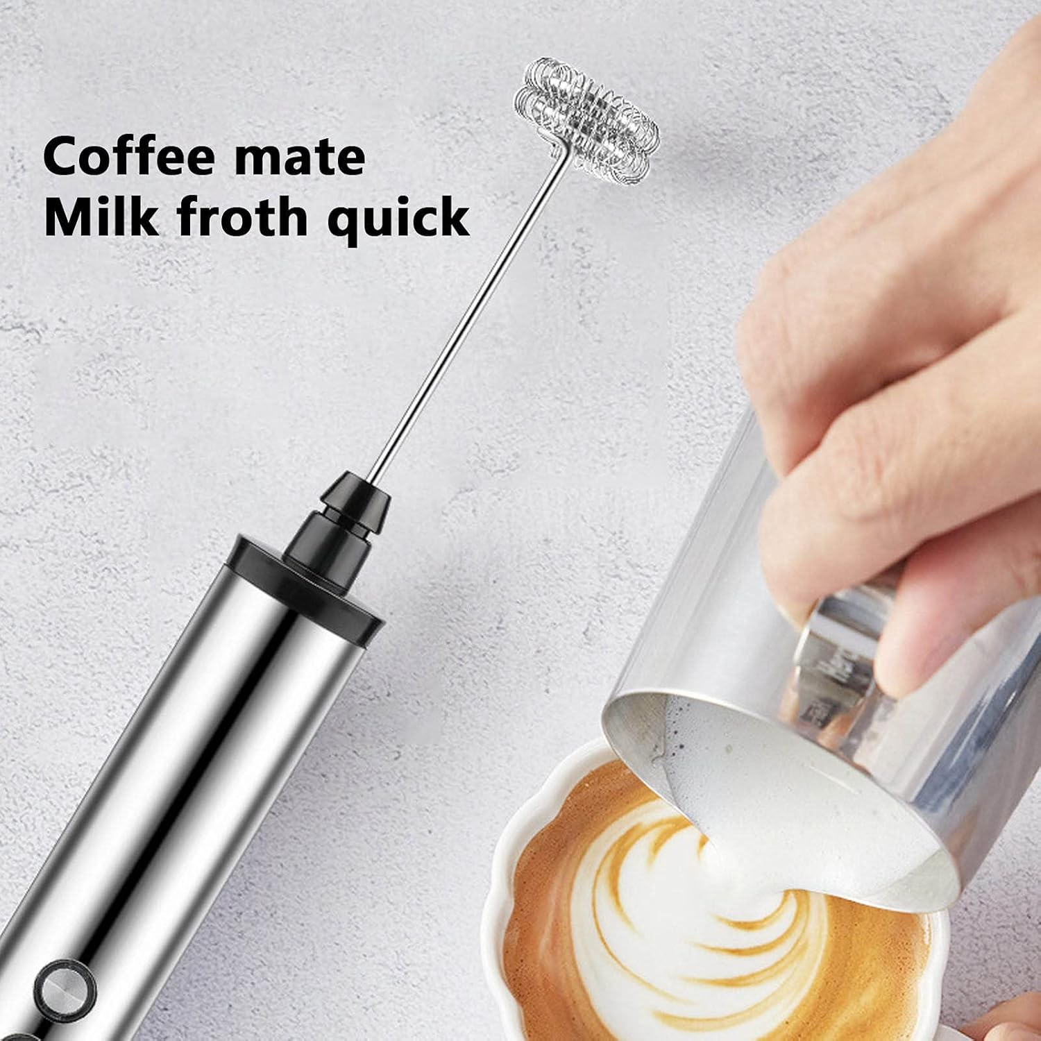เครื่องตีฟองนมไฟฟ้าแบบมือถือ M - Electric Milk Frother Handheld บทวิจารณ์และราคา