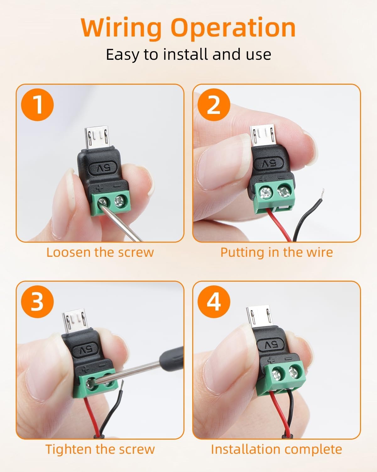5 ชิ้น ไมโครยูเอสบี ชาย ต่อ 2  - Small Appliances บทวิจารณ์และราคา