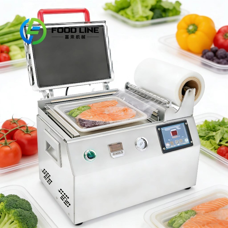 เครื่องซีลถาดแบบแมนนวลขนาดเล็ก - Food Vacuum Sealer Machine บทวิจารณ์และราคา