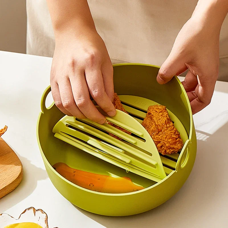 ชามซิลิโคนหม้อทอด Air fryer ทร - Air Fryer Silicone Pot Liner บทวิจารณ์และราคา